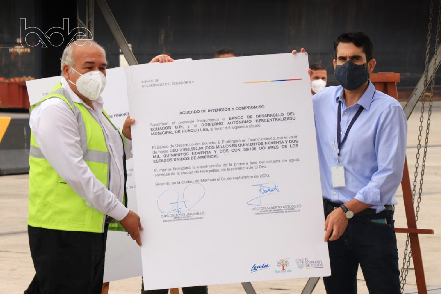 GOBIERNO NACIONAL ENTREGÓ USD 14,1 MILLONES PARA PROYECTOS DE DESARROLLO Y GESTIÓN DE EMERGENCIA SANITARIA EN EL ORO