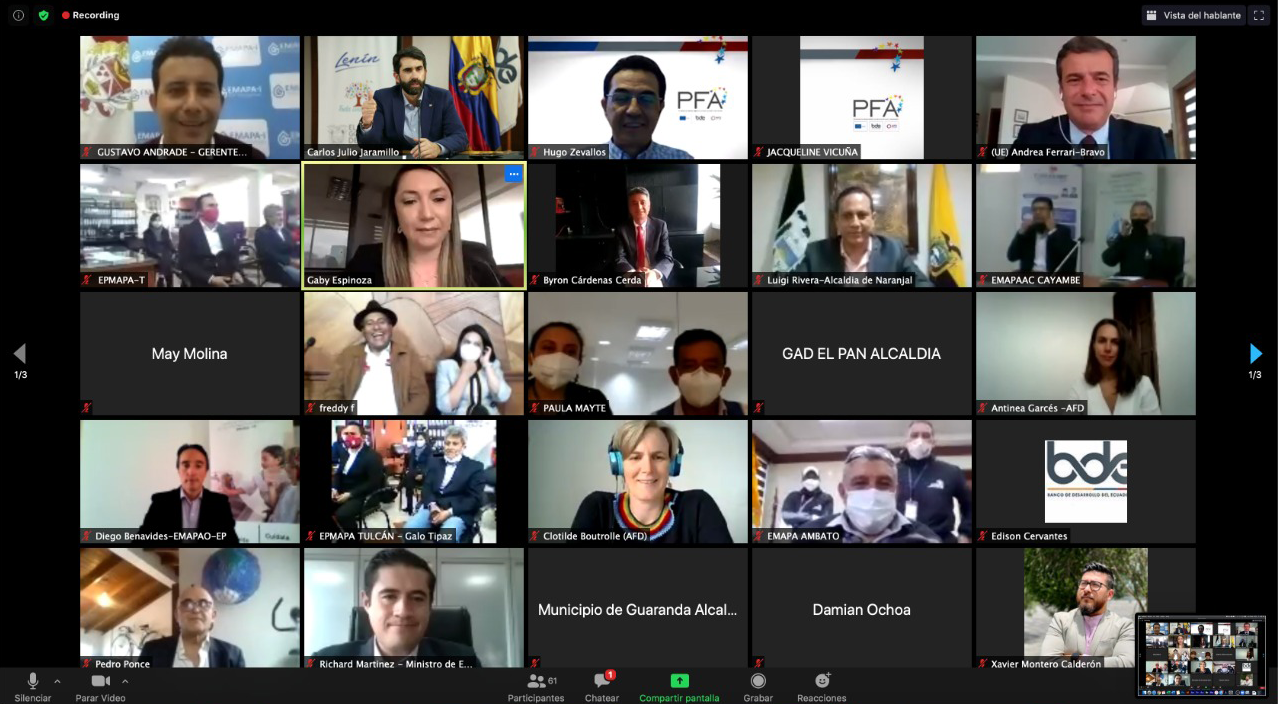 USD 6,1 MILLONES NO REEMBOLSABLES FINANCIARÁN 16 PROYECTOS DE PREINVERSIÓN Y ASISTENCIA TÉCNICA EN AGUA POTABLE Y SANEAMIENTO