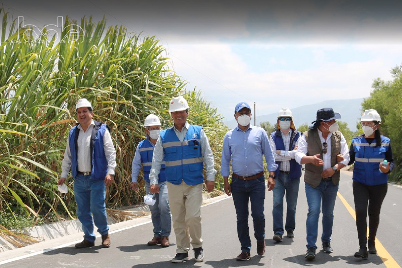 BANCO DE DESARROLLO DEL ECUADOR B.P. VISITA IMBABURA  PARA CONSTATAR EL AVANCE DE LAS OBRAS FINANCIANDAS