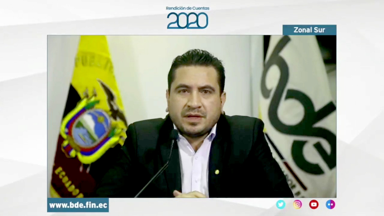 Sucursal Zonal Sur del Banco de Desarrollo del Ecuador B.P. presentó informe de Rendición de Cuentas 2020