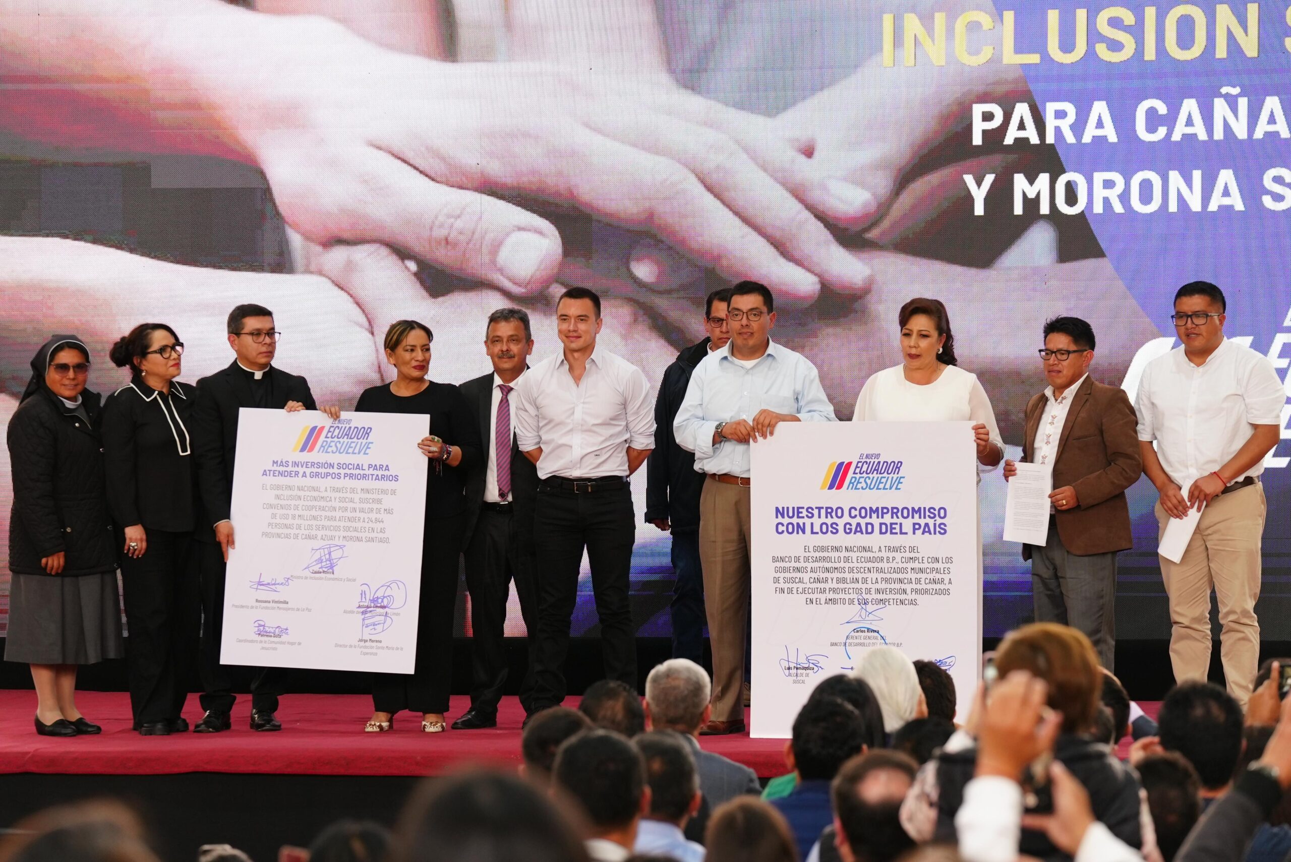 BDE B.P. ENTREGA FINANCIAMIENTO CON FONDOS NO REEMBOLSABLES A GAD MUNICIPAL DE BIBLIÁN