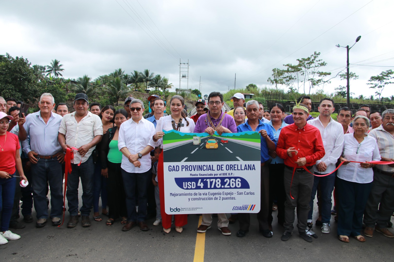 NUEVA VÍA PARA EL DESARROLLO DE ORELLANA GRACIAS A FINANCIAMIENTO DEL BDE B.P.