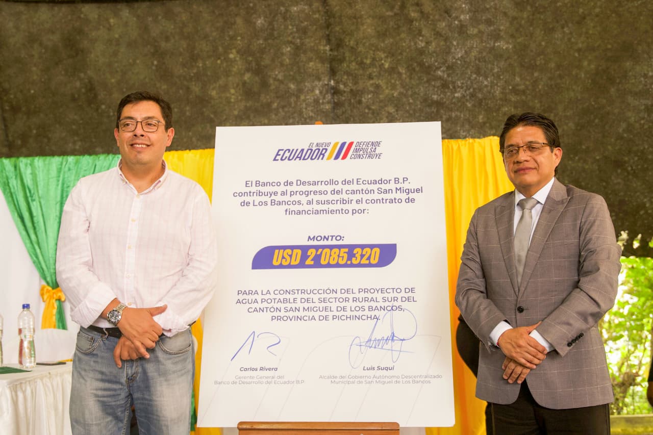 INICIA UNA OBRA ANHELADA EN SAN MIGUEL DE LOS BANCOS, GRACIAS A FINANCIAMIENTO DEL BDE B.P.