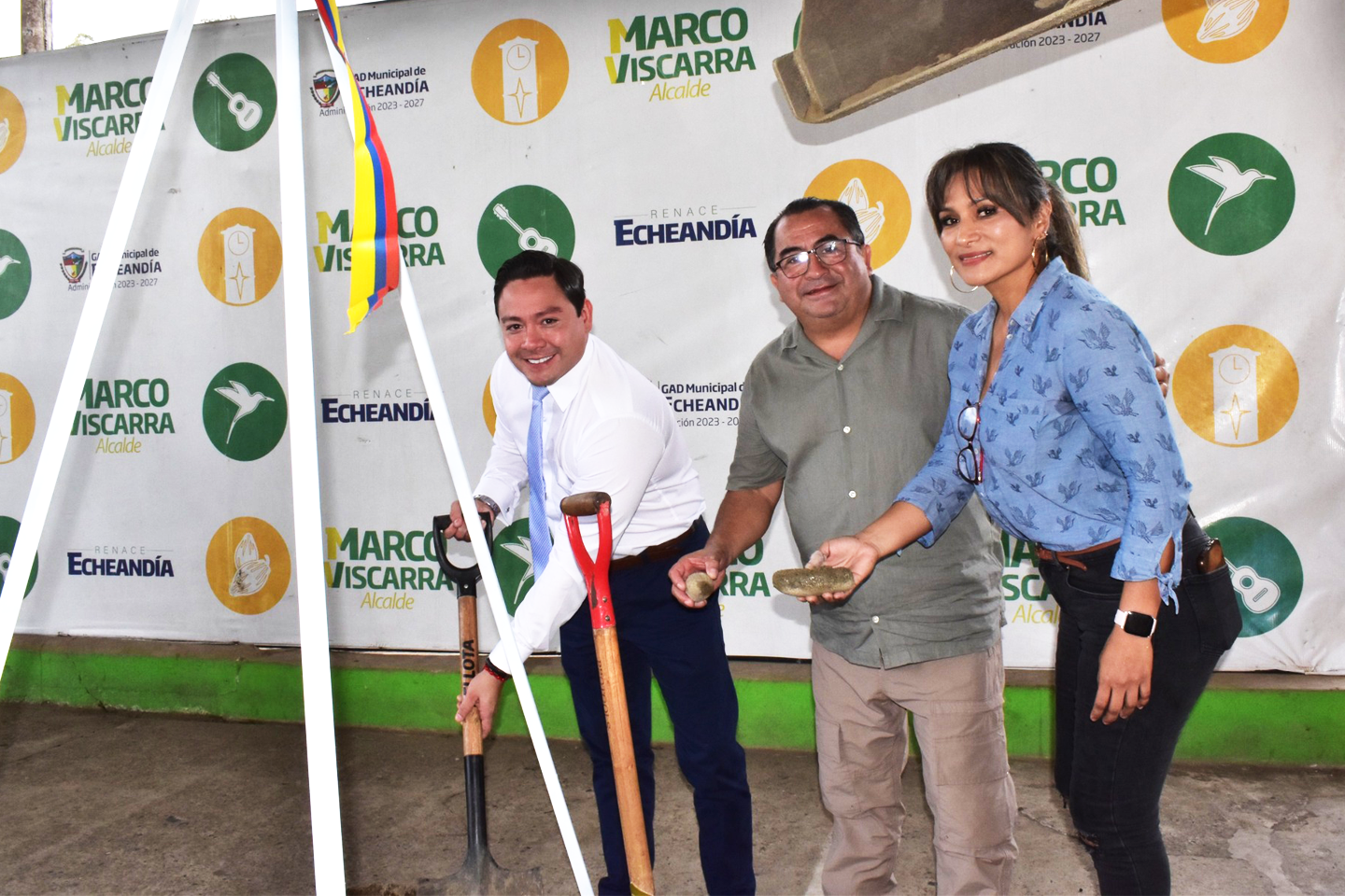 PRIMERA PIEDRA MARCA EL INICIO DEL NUEVO SISTEMA DE ALCANTARILLADO PARA EL CANTÓN ECHEANDÍA