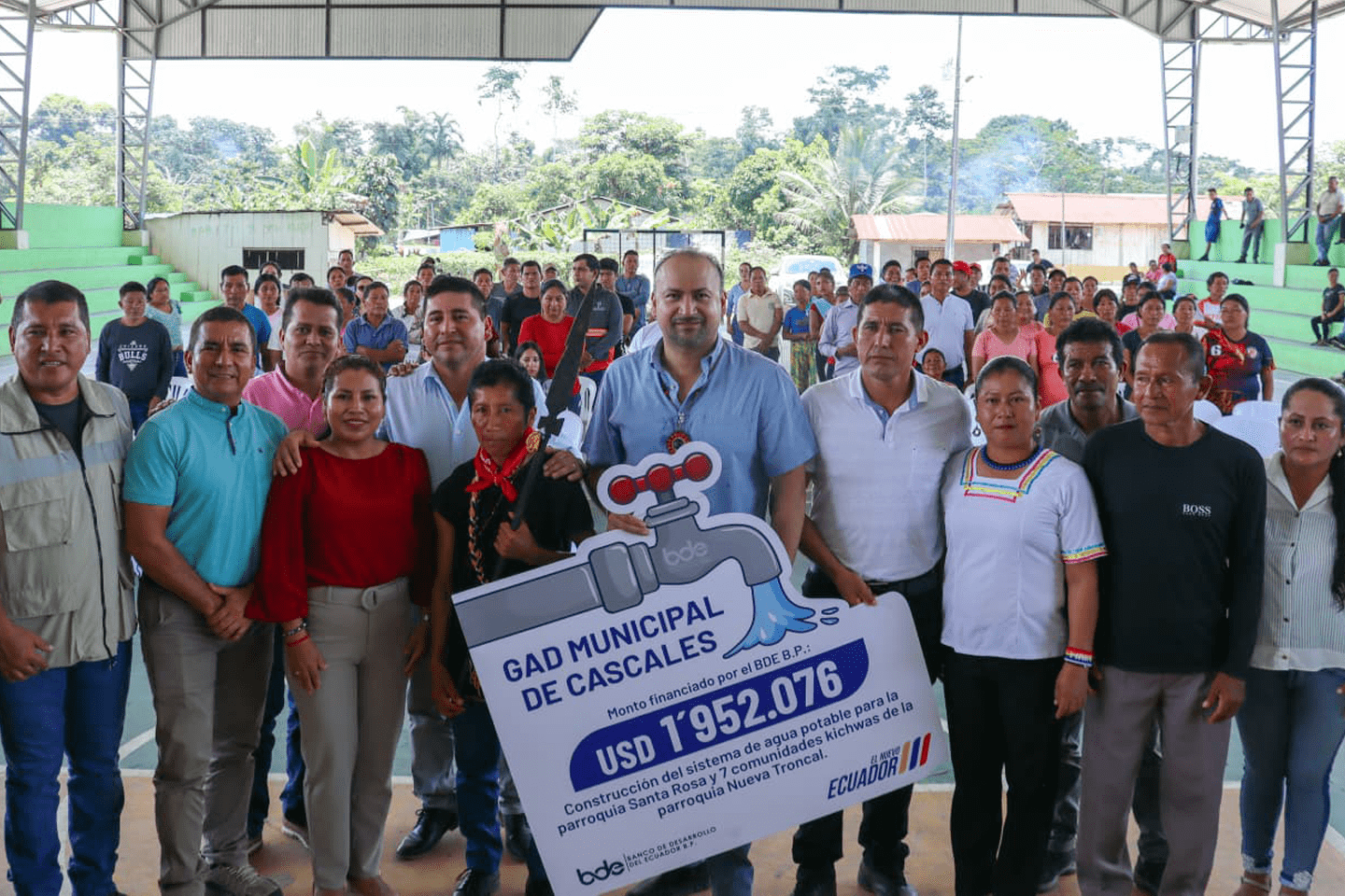DOS PARROQUIAS DE CASCALES TENDRÁN AGUA POTABLE POR PRIMERA VEZ, GRACIAS A FINANCIAMIENTO DEL BDE B.P.
