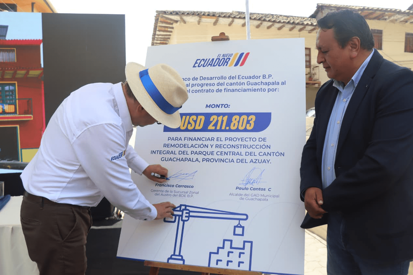 EL BANCO DE DESARROLLO DEL ECUADOR B.P. IMPULSA LA REGENERACIÓN URBANA DE GUACHAPALA