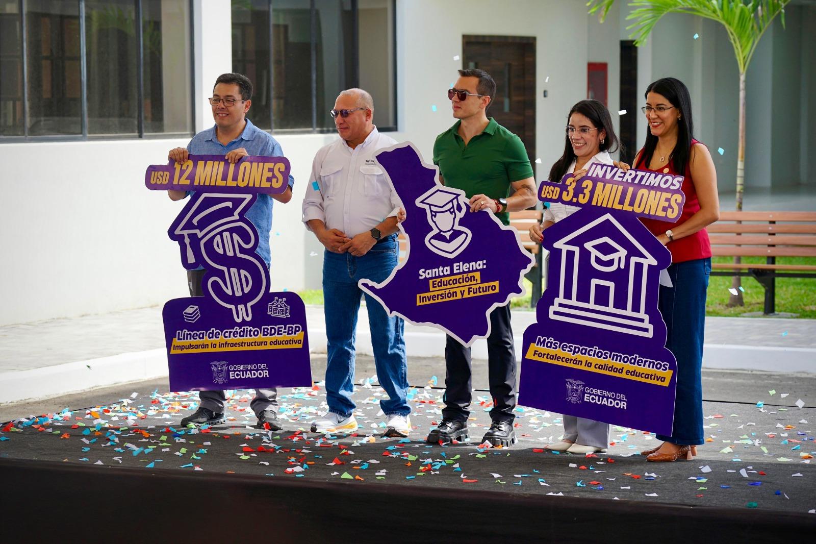 LLEGAMOS A SANTA ELENA CON FINANCIAMIENTO DE USD 12 MILLONES PARA PROYECTOS ESTRATÉGICOS DE LA UPSE