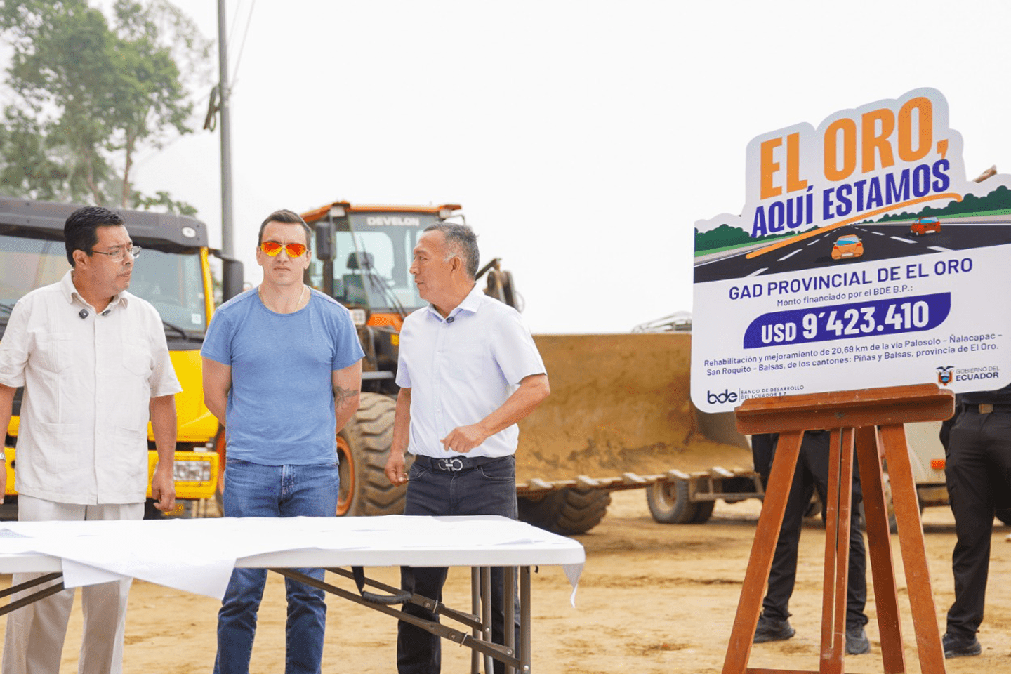 EL BDE B.P. IMPULSA EL DESARROLLO VIAL Y LA CONECTIVIDAD EN LA PROVINCIA DE EL ORO