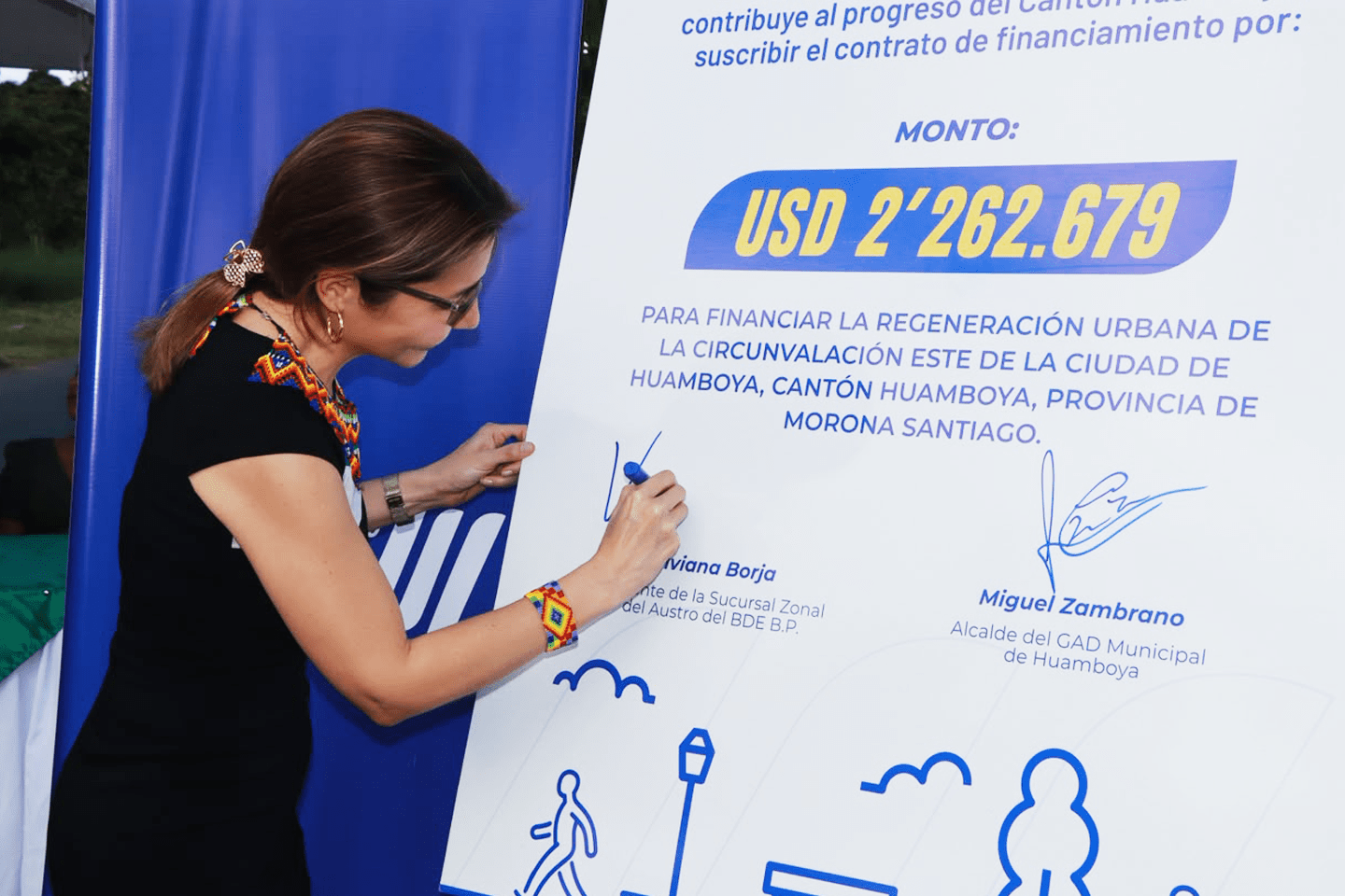 ENTREGAMOS MÁS DE USD 2.2 MILLONES PARA MEJORAMIENTO VIAL DE HUAMBOYA