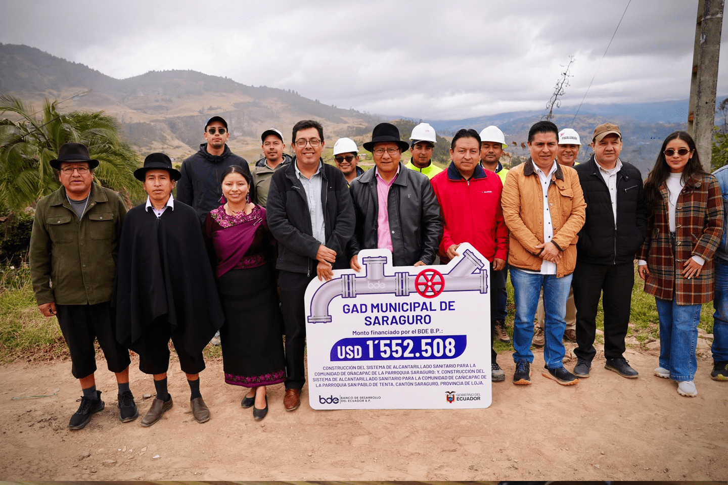 CON MÁS DE USD 1.5 MILLONES PARA ALCANTARILLADO CONSTRUIMOS UN MEJOR SARAGURO
