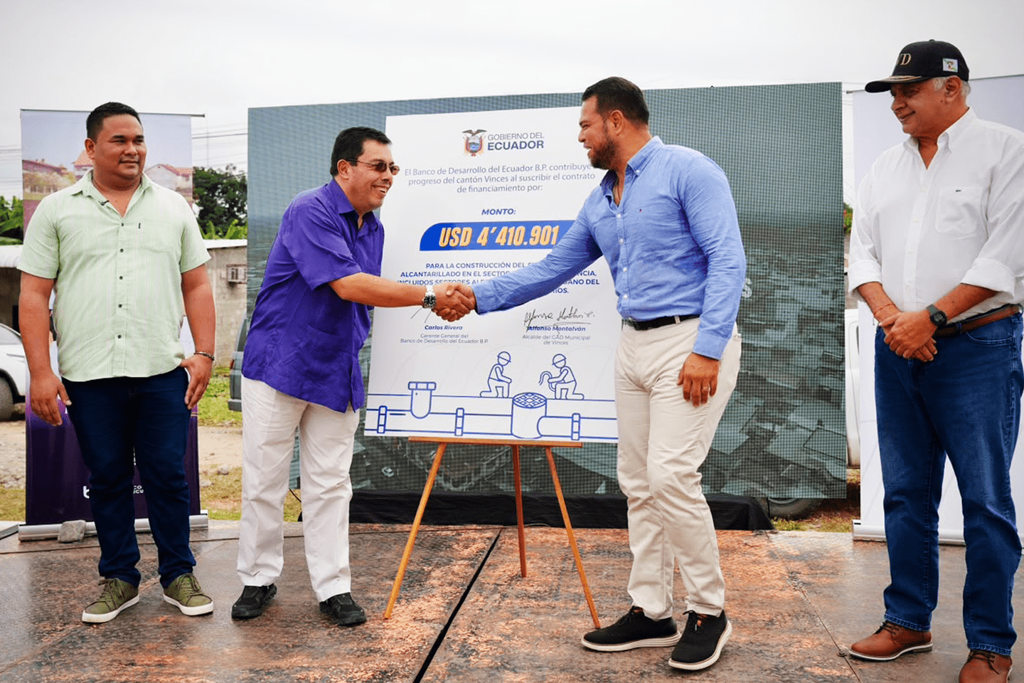 EL BDE B.P. FINANCIA LA CONSTRUCCIÓN DEL SISTEMA DE ALCANTARILLADO EN VINCES POR USD 4.4 MILLONES
