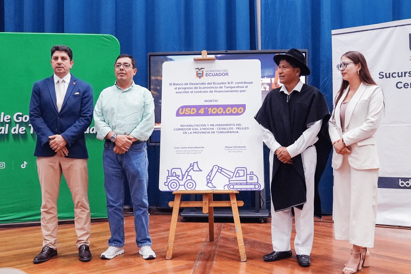 TUNGURAHUA FORTALECE SU CONECTIVIDAD CON LA REHABILITACIÓN DEL CORREDOR VIAL 2 MOCHA–CEVALLOS–PELILEO